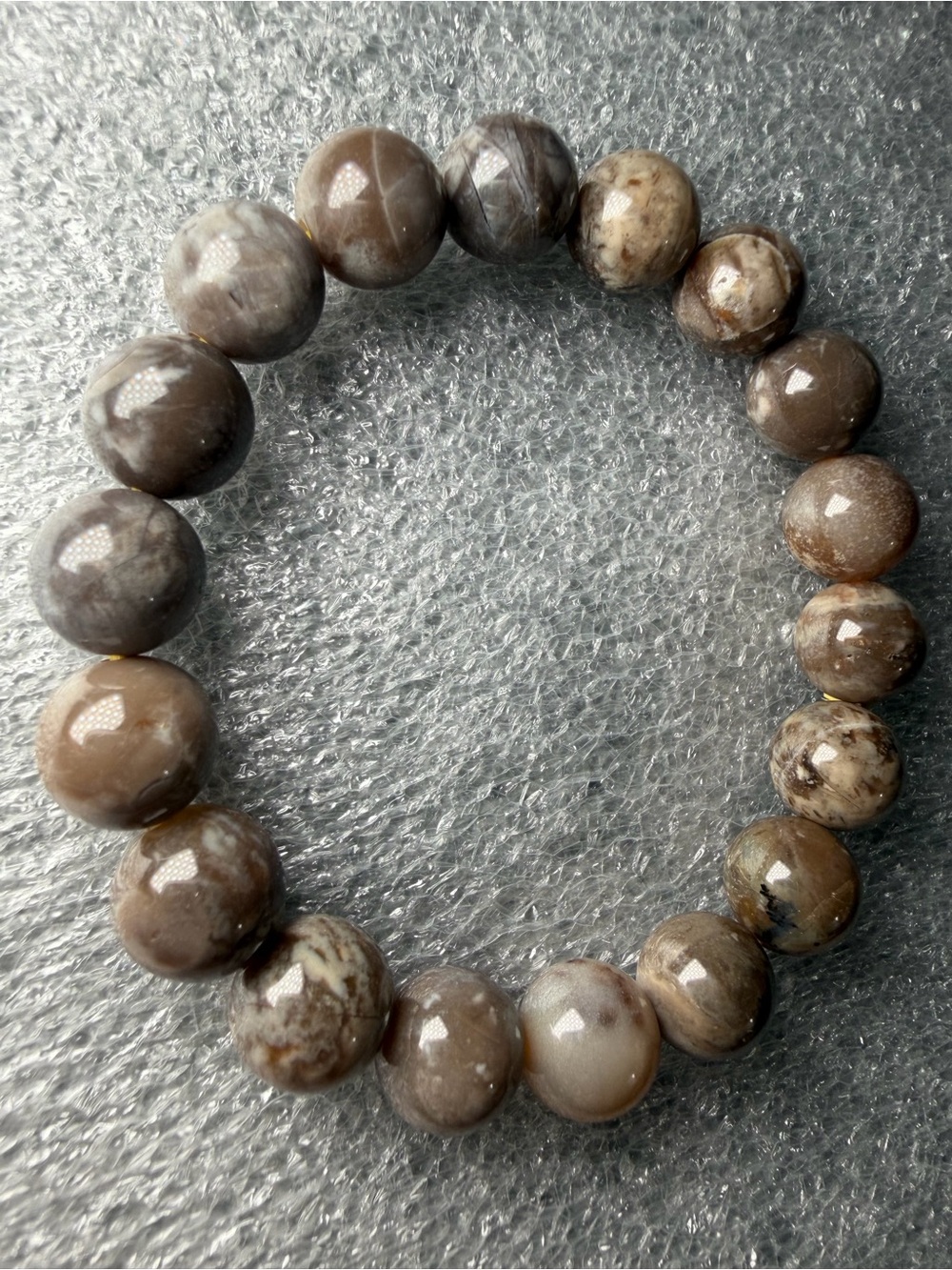 Beautiful 11MM Coffee Opal Natural Crystal Bracelet
